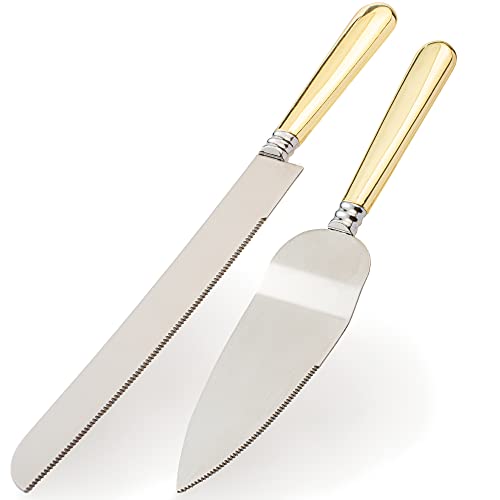 Best Gold Cake Knife And Server Set