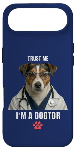 Trust I'm A Dogtor Funny Jack Russel �y�b�g �b�� �O�Ȉ� �X�}�z�P�[�X iPhone Air �p