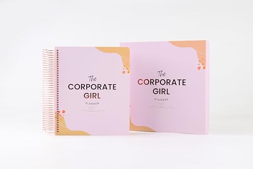 The Corporate Girl Edition 2 Daily Planner - 260 Pages, Rose Gold, Spiral Bound, 8.18 x 9.73, for Professional and Personal Use