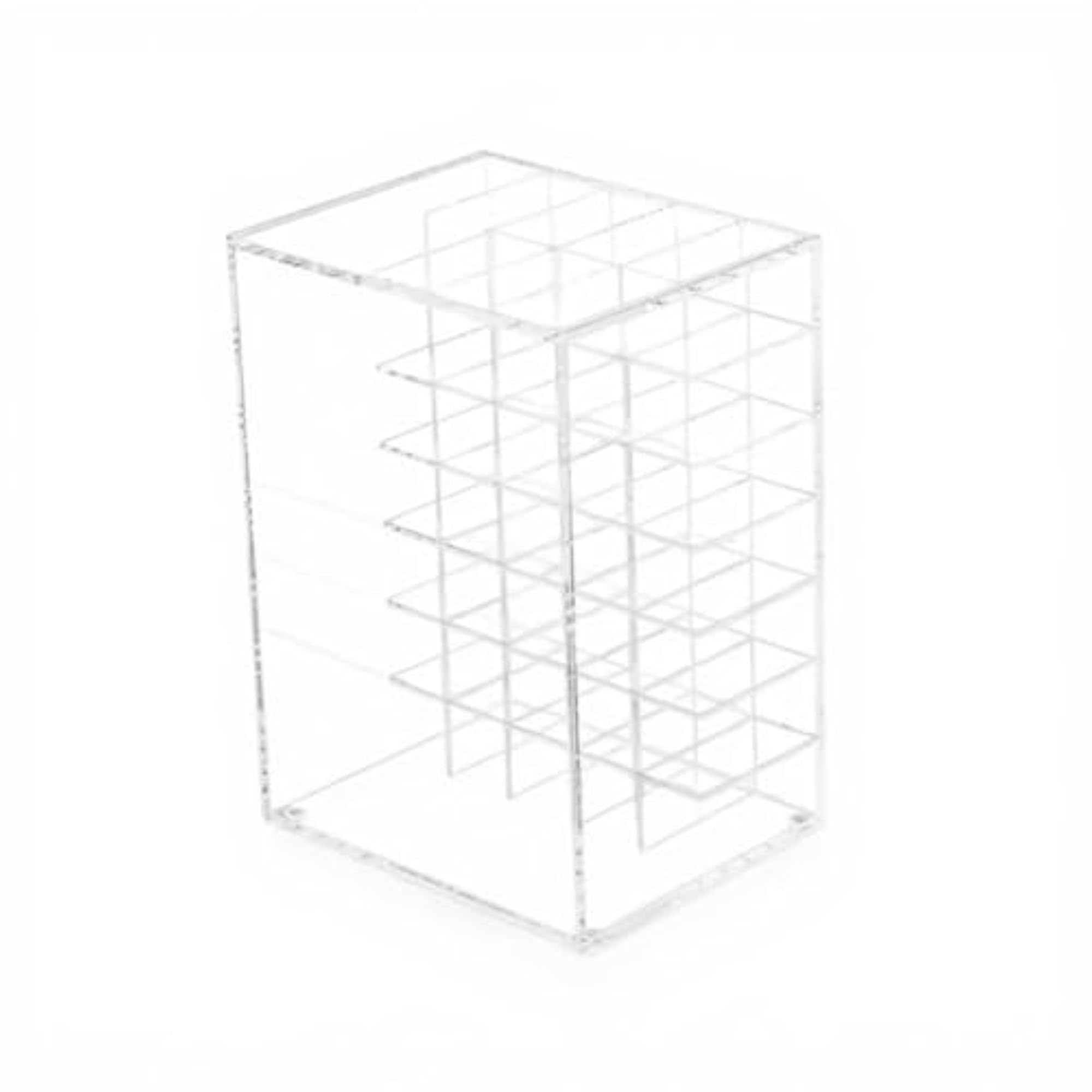 Acrylic Lipstick Organizer, Large Multi-Compartment