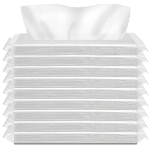 Car Tissue Refill,9 Packs Car Visor Tissue Holder Refills, Car sunshade tissue box filler,Facial Napkin Case Refills, Super Soft Car Travel Tissues, 450 Sheets in Total