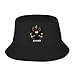 Coat of Arms of Austria Flag Austrian Emblem Bucket Hat, Casual Fisherman Hat for Outdoor Wear Black