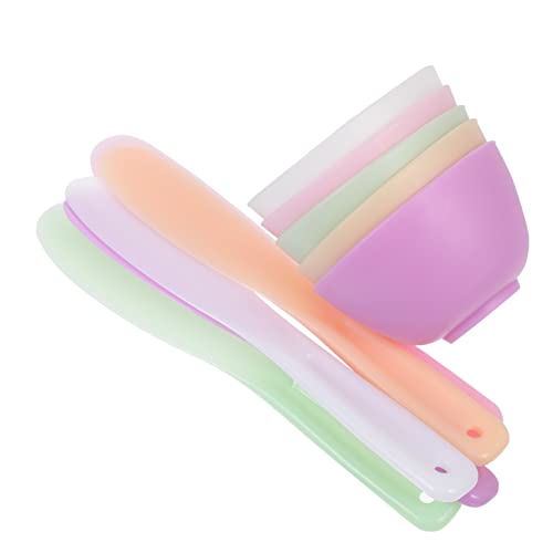 Set de 20 tazones para mezclar mascarillas de silicona EXCEART miniatura 7