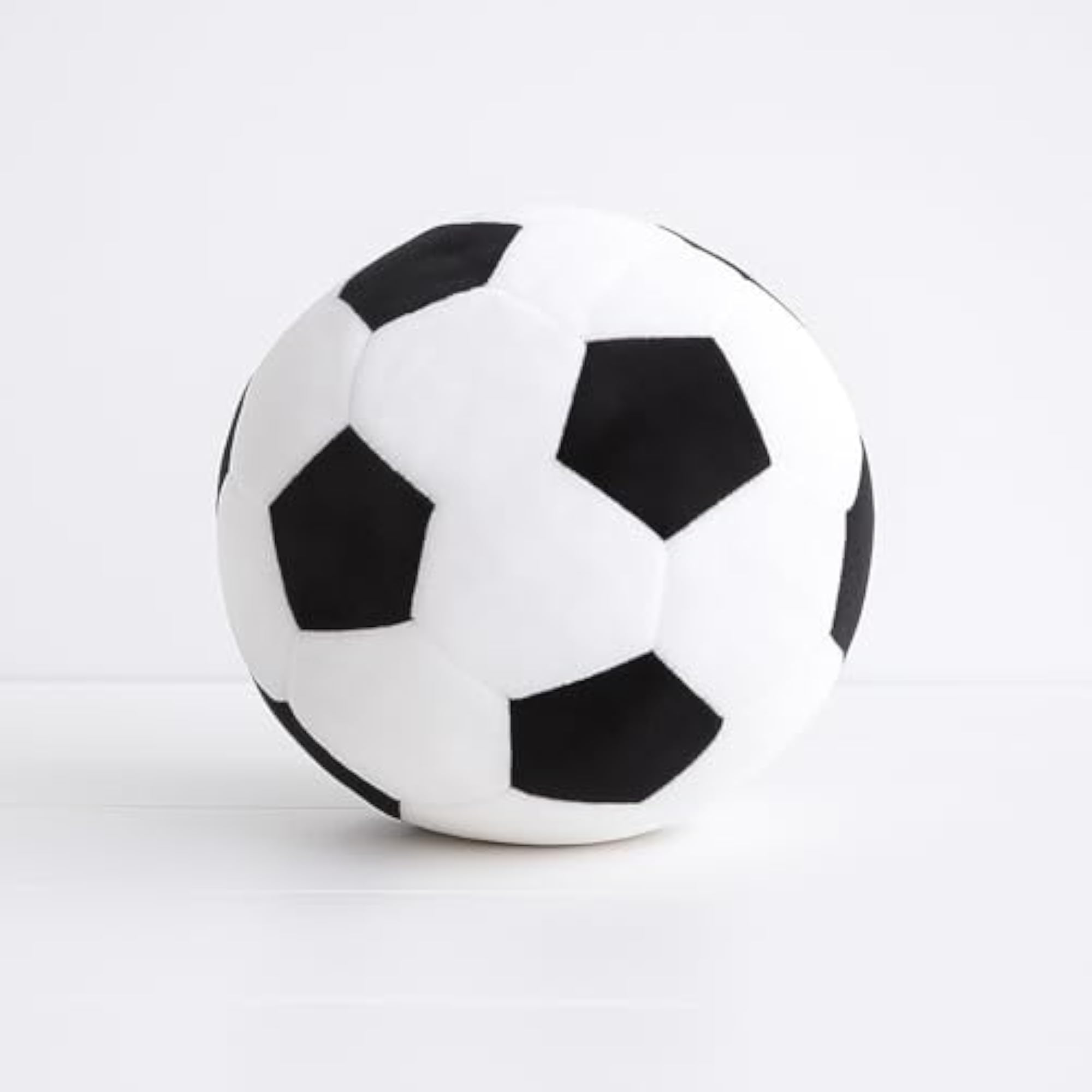 Plush Soccer Ball Pillow, Decorative Round Cushion