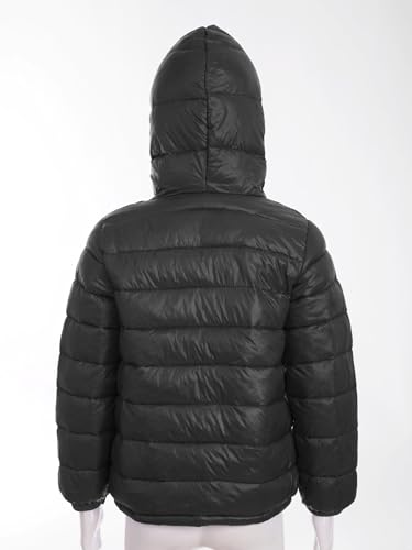 CHICTRY Kids Teens Winter Coat Puffer Jacket Boys Girls Long Sleeve Hoodie Ultra Lightweight Casual Outerwear4