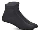 Yomandamor Men's Breathable Ankle Diabetic Socks with Arch Support,6 Pairs