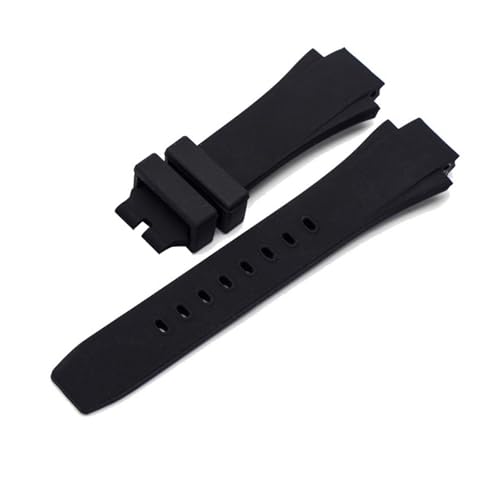 [ȓX] 26x16mm voh Fit For IWC ANA^C}[ pXgbv IW354807 uXbg jp ubN VR o[xg sobN }XL[m(Black no buckle)