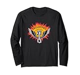Retro Cool Philadelphia PA Biker Wings Starburst Novelty Long Sleeve T-Shirt