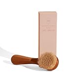 CSM Lymphatic Contour Face Brush - Soft Lymphatic Face Brush for Sensitive Skin with Goat Hair Bristles for Facial Lymphatic Drainage