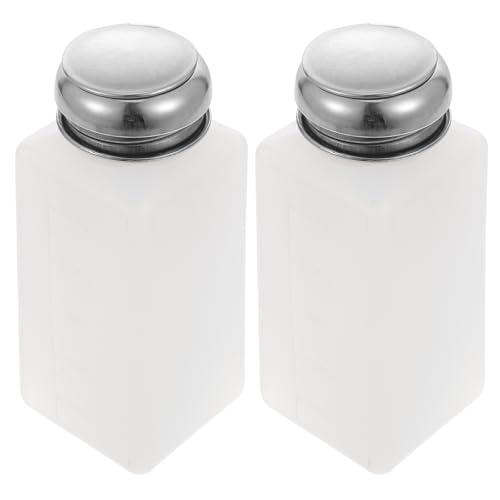 Angoily 2 Piezas Botella Bomba de Presión Antiestática Material PE de 250ml Fácil de Usar para Líquidos Adecuado para Uso Médico y Electrónico