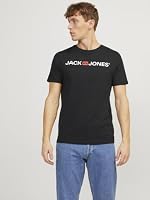 JACK & JONES Herren Corp Logo 3er-Pack T-Shirt Weiß/Navy/Schwarz, L – Ansicht 8