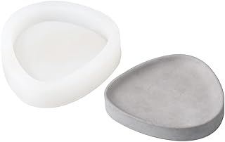 Concrete Tray Mold DIY Handmade Jewelry Tray Mould for Cement, Plaster, Clay