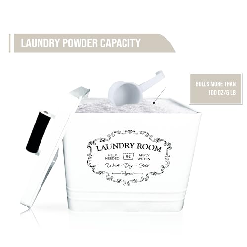 Nineroyallaundrydetergentcontainerdryersheetholderlaundryroomstorageboxfarmhouselaundryroomdecorvintagestylemetalbinwithretroletteringsigndistressedfinish Urban Country Home Decor Nine royal laundry detergent container dryer sheet holder laundry room storage box farmhouse laundry room decor vintage style metal bin with retro lettering sign distressed finish urban country home decor