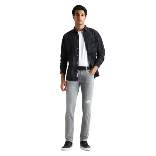 Image of Pepe Jeans Men's Casual Shirt | Trendy Printed Shirt for Men| Regular Fit | Full Sleeve | Available in Plus Size, Cotton