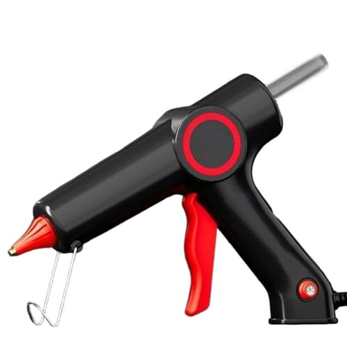 ホットグルーガン ホットグルーガン 温度調節可能 11mmグルースティックと銅ノズル付き ホットシリコンガン 家庭用DIY・修理用電動工具 木製工作業用