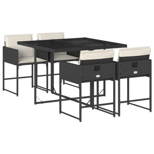 Conjunto Jardín para Espacios Pequeños con Mesa y 4 Sillas Ratán 3