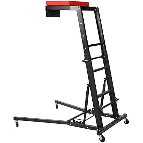 MERXENG 400lbs Foldable High Top Automotive Engine Creeper, 48" to 66" Adjustable Height Creeper for Garage Workshop Repair Maintenance Mechanic Cover