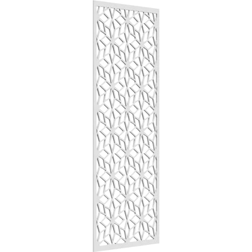 Image of 23 3 /8 inchW x 59 3 /8 inchH x 3 /8 inchT Lake Decorative Fretwork Wall Panels in Architectural Grade PVC