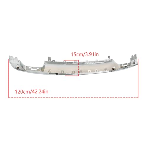 Image of Front Bumper Skid Plate Lower Valance Trim Molding Chrome Replacement for F150 2021-2023 ML34-17F771-ACW