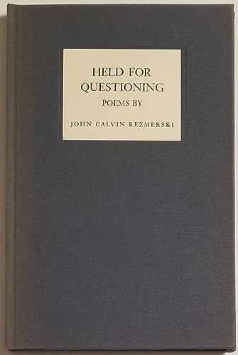 Held for questioning;: Poems [Unknown] B00844TIAW Book Cover