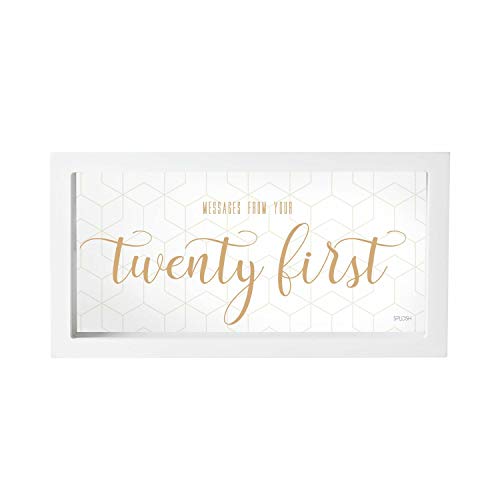 Splosh Message Box - 21st Birthday Guest Memory Box with 50 Message Cards