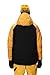 686 Men's Geo Insulated Jacket - Breathable Thermal Clothing with Asymmetrical Look - Water & Weather Resistant - Yellow Gold Colorblock, Small