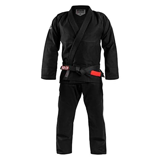 Venum Contender Evo Kimono De Jiu Jitsu Brasileño/Bjj Gi, Unisex adulto, Negro, A1.5