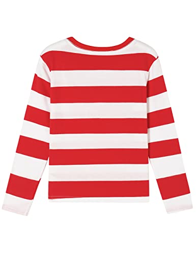 Image of DILBYKE Boys Girl Long Sleeve Striped Crew Neckline T-Shirts Kid Tee