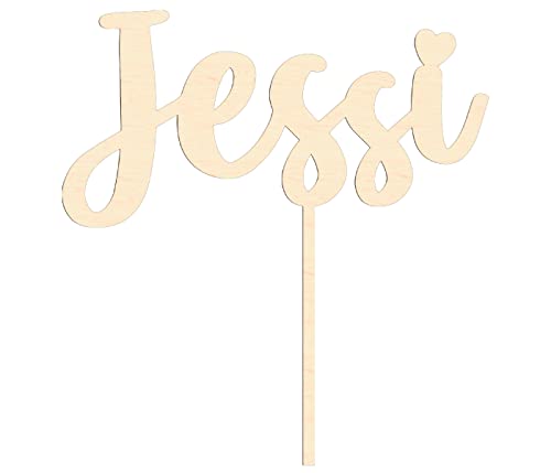 Alsino Cake Topper personalisiert aus Holz mit individuellen...