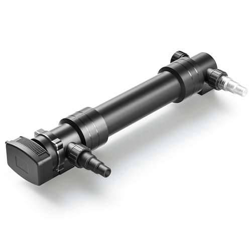 SunSun CUV-655 Teichklärer 8000 l/h / 55 W UVC, Vorklärgerät für Teichfilter & Teichpumpe, Wasserklärer mit UV-Lampe, Lichtfilter zur Algenbekämpfung