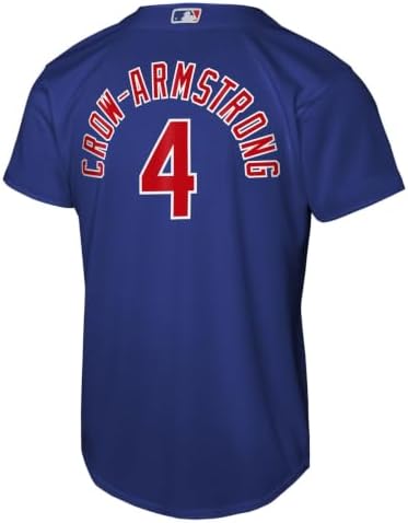 Outerstuff Pete Crow-Armstrong Chicago Cubs MLB Kids Youth 8-20 Blue Alternate Jersey (US, Numeric, 8, Regular, Blue) - 2