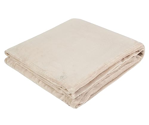 HEAT HOLDERS | Luxus Winter Warm Fell Decke 180x200cm | Bunt Decke für Sofa (Natürlich)