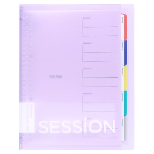 Classeur B5 Maruman Session violet clair idéal pour organiser vos cours et recettes