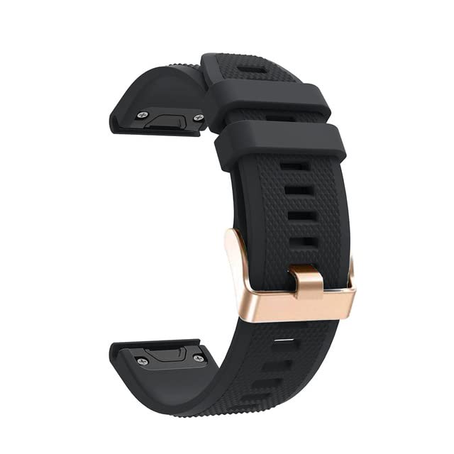 Bracelet Garmin Fenix 7X en silicone premium et boucles acier inoxydable