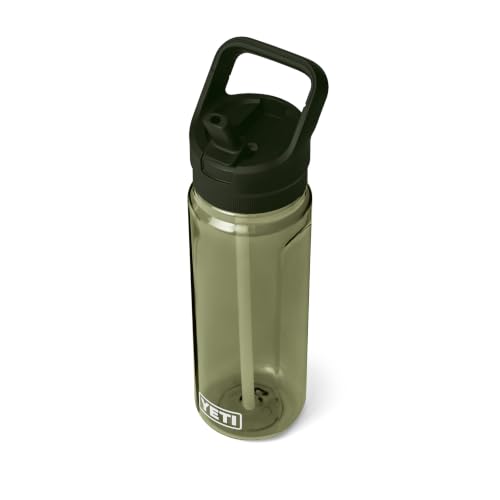 Image of YETI Yonder 750 ml /25 oz Water Bottle with Yonder Straw Cap, Olive