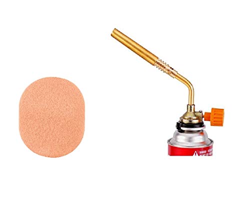 Image of High Power Butane /LPG Gas Brazing Torch Butane Heat Gun /Torch. Handy Tool for Copper Pipe Welding + Cleansing Sponge