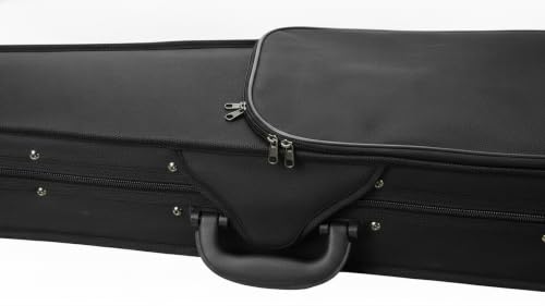 Image of BLUE PANTHER Hard Violin Case for 4 /4 Full Size Violin | Lightweight Protective Carry Case with Bow Holders, Rosin Pocket, Soft Cushion Interior & Strong Zip Closure