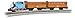 Bachmann Trains - Thomas with Annie and Clarabel Ready to Run Electric Train Set - N Scale, Blue