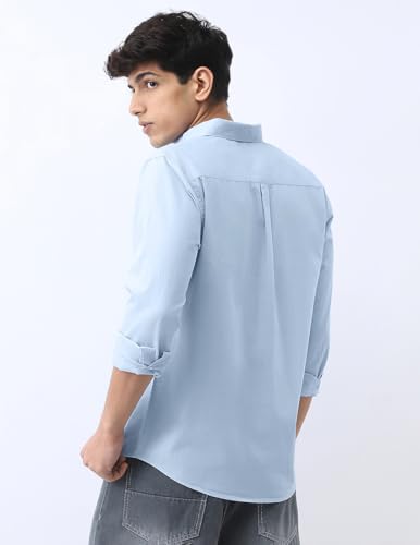 Image of Urbano Fashion Men's Cotton Full Sleeve Regular Fit Casual Solid Shirt