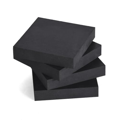ASZHQUXIUAS Bloque de Goma, Almohadillas antivibración de Goma Bloque de Banco de Goma de 4 Uds., Bloque de Estampado de Goma for Golpes, Longitud Lateral de 5cm(Thickness:15mm)