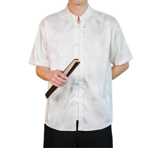 Chemise courte homme style chinois idéale pour vos vacances décontractées