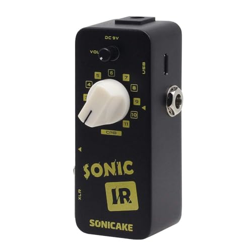 SONICAKE Pedal de efectos de bajo de guitarra Sonic IR Speaker Cabinet Simulator Impulse Response Loader