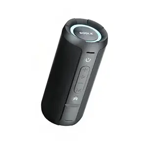 SODLK 40 W Bluetooth Speaker, Ultra Portable Outdoor Bluetooth Speaker with deep bass, led Light, inbuilt Battery 3600 mah,TWS Connect 2 SpeakersTogether (Model T 21) (Black)