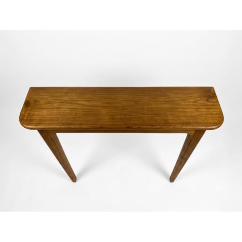 Image of Handmade Wooden 80Cm Console Table for Living Room | Side Entrance Table | merror Console Table Solid meterial Dark Teak Wood