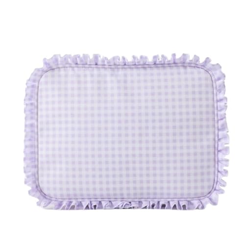 Trousse de voyage en nylon à volants violette idéale pour vos vacances et déplacements