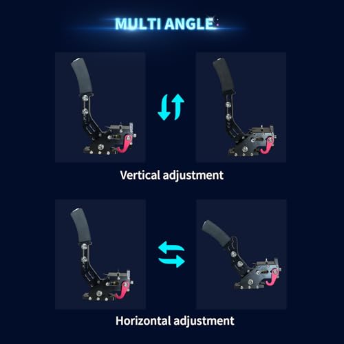Image of HCXLELD Sim Racing Handbrake, G29 T300 Racing Wheel for PS4 /PS5, G920 TX Racing Wheel for XBOX Series X /S, All Racing Wheels for Windows, and included table clamp