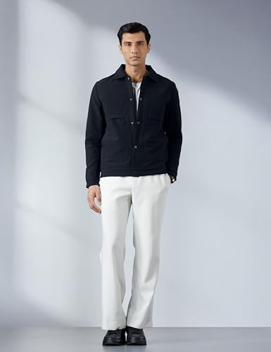 Image of Qube by Fort Collins Shacket for Men - Stylish & Trendy Shirt-Style Jacket Outerwear for Men