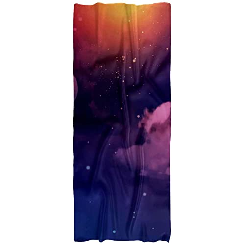 Écharpe légère femme motif galaxie colorée saisons