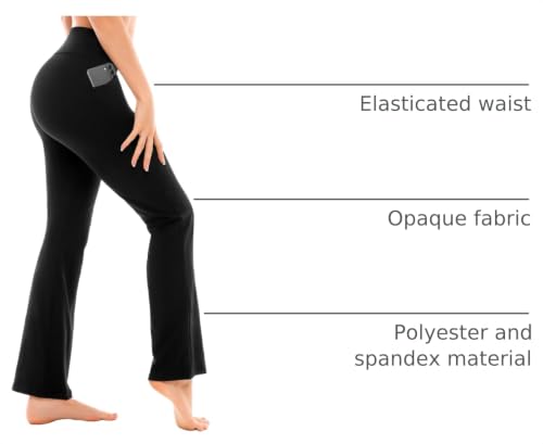 Walifrey Women's Flare Leggings w/ Pockets - image 4