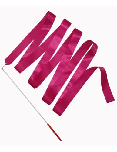 Image of BookMyCostume Gymnastic & Rhythmic Dance Ribbon Wand Collection - 2-Meter Ribbon Sticks - Ideal for School Sports Day & Gymnastic Training - Fancy Dress Costume Accessories for Kids, Teens & Adults